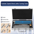 Carbide Tip Wood Lathe Turning Tool Kit Lathe Roughing And Finishing Hollow Tool