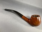 Early John Bessai Bent Smooth Apple Shape  U s -made Estate Pipe