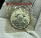 1961-d Franklin Half Dollar  Choice Bu Mint Cellophane F433