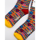 2 Pairs Happy Socks Colorful Stripes Half Calf Size Medium Unisex