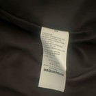 Dsquared2 Men   s  Black red Leather Biker Jacket Full Zip Pockets Size 52
