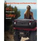 95l Atv Rear Rack Storage Box Utv Trunk Cargo Boxes 34x21x18 Inches Universal