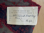 Vintage Indian  Darned Net  Scarf        Missionary Society In India