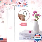 30 Pcs Metal Wire Floral Picks 13 Inch Wire Floral Place Card Holder Picks  P