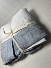 Pottery Barn European Linen Crib Skirt   Chambray Blue    16    Drop