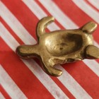 Brass Turtle Figurine Collectible  Approx  6cm     Small Brass Reptile Decor