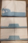 Beautiful Vintage Italian Queen Flat Sheet cover   6 Pillow Shams 90   w X 111   l