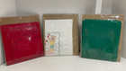 3 Colorpoint Paint Stitching Kits 2 Christmas Tree Pillows   Santa In Chimney