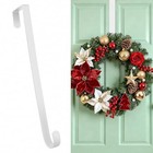  Wreath Hanger For Front Door For Christmas Decorations es Metal 12 Inch White