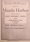  antique Dated 1899 Map   Manila Harbor  Philippines By R  Mcnally  21x27 - 69