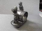 Antique F B Rogers Girl With Dog Victorian Napkin Ring 244