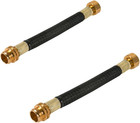 2 Pcs 0 8ft Garden Hose Extension Flexible Hose Adapter Short Connector Hose    
