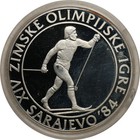 Yugoslavia 1984 Silver 500 Dinara Proof - Winter Olympics Sarajevo