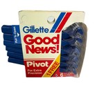 6 Vintage Gillette Good News Pivot For Extra Precision Disposable Razors New