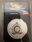 2025  1 Niue Reverse Proof Silver Extinction Ngc Pf70 W  Meteorite Bullion Plus
