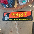 Spirit Halloween Superstores Banner     Vintage 90s 2000s Vinyl Store Display Sign