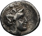 Lucania Thurium 4th-3rd Century Bc Ar Triobol Silver Ancient Greek Coin Ngc Ch F