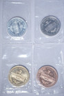 1973 Prince Edward Island 4-medal Centennial Set Silver-bronze-nickel-red Brass