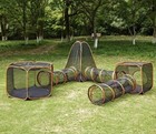 Botabay 6-in-1 Tent Portable Playpen Enclosures With Tunnel For Rabbits Cat Dog