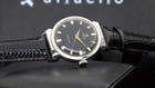  14363 Rare Lugs   Vintage Omega Seamaster Black Crosshair Automatic Men s Watch