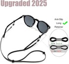 Glasses Strap Sunglasses Retainer Adjustable Eco Leather Cord Sport Men Women