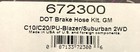 Russell 672300 Stainless Steel  Brake Hose Kit Chevy Gmc C10 C20 1973-78 2wd