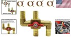 Heater Core Bypass Valve 4-way Solid Brass Automobile Integrated