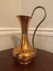 Vintage Lombard Mid-century Copper And Brass Ewer Pitcher  Made In England 