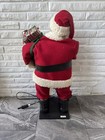 Vtg Holiday Living 25  Animated Santa Claus W Illuminated Candle   Presents 1998