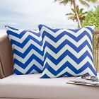 2pcs Outdoor Home Waterproof Throw Pillow Covers Pillowcases Square 18 18inch