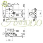 Xyz 60  60mm 3 Axis Linear Stage Trimming Platform Bearing Tuning Sliding Table