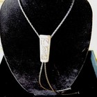 Authentic Hopi Native American Silver Overlay Bolo Slide Signed Kd Vintage R85