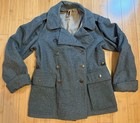 Vintage 1920s Swiss Army Medic Wool Mackinaw Overcoat Double Breasted 45