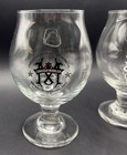 2 Christian Moerlein Brewing cincinnati  12 Oz Footed 5 5    Snifters  Black white