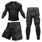 No Gi Bjj Jiu Jitsu T-shirt  mma Shorts Sets Boxing Rashguard For Men Jiu Jitsu