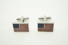 Usa American U s  Flag Stainless Steel Cuff Links Dress Shirt Cufflinks