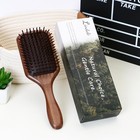 Lindale Walnut Wooden Hair Brush For Hair Growth With Natural Walnut Bristles   