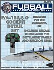 1 48 Furball F-18e f g Cockpit  Decals For The Hasegawa Kit