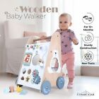 Wooden Baby Walker - 6 In 1 Activity Cube Walkers For Babies - Boys And Girls