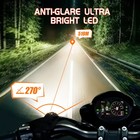 Colight 2x 4 5inch D09 Pro Series Amber Drl Motorcycle Lights With High low Beam