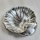 Vintage Cresend Silver Plated Clam Shell Shaped  dish Tray Multiple Qts 