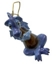 Hagen Renaker Storybook Blue Purple Brazel Dragon Ornament Ceramic Repairs