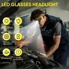 Led Glasses Clip Headlights Safety Eyeglass Lamp Work Light Cycling 5 Modes