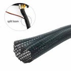 Ohm Split Braided Cable Wrap Loom 1 8 1 4 3 8 1 2 3 4 1   10ft 25ft - 100ft