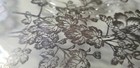 Vintage Clear Salad Plate  With  Floral Silver Overlay 9 1 4  Rare Design Pretty