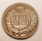 1895 P Indian Head Cent Penny  Ave Circulated    free Shipping  