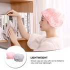  2 Pcs Waterproof Shower Cap Women s Miss Bathing For Long Hair Reusable Caps