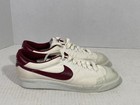 Vintage Early 80s Nike Bruin Canvas 4203 White Burgundy Men   s 8 With Box Rare