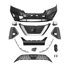 Fit For 2019-24 Nissan Murano S sl sv Front Bumper Cover Grille Kit W fog Lights