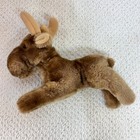 Dakin Moose Plush Toy Brown Vintage 1978 Stuffed Animal 12  Beans Plastic Eyes